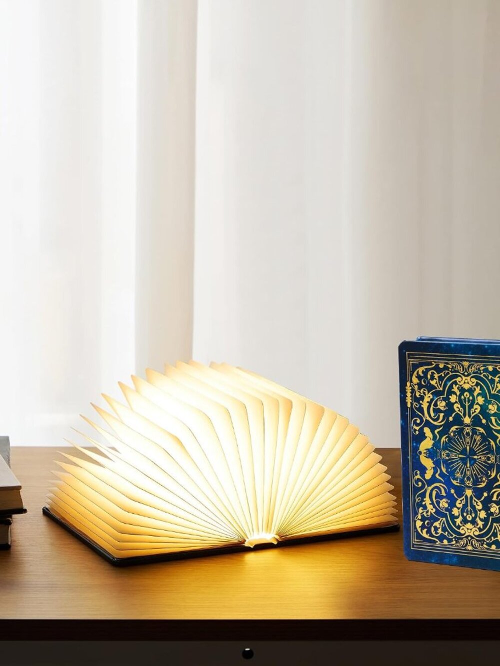 Book Lovers Gifts BookLamp - 5 Color Lights, 1200mah Battery, Foldable Paper Lam - Picture 9 of 9